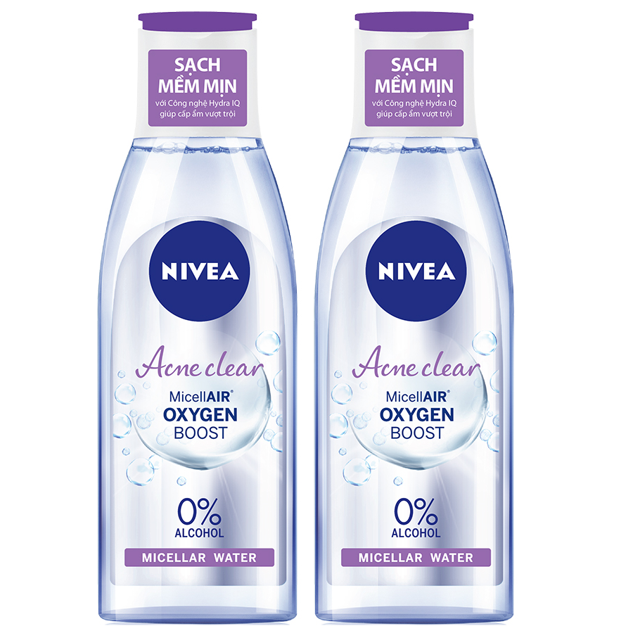 Combo 2 Nước Tẩy Trang Nivea Acne Care Make Up Clear Micellar Water (125ml*2)