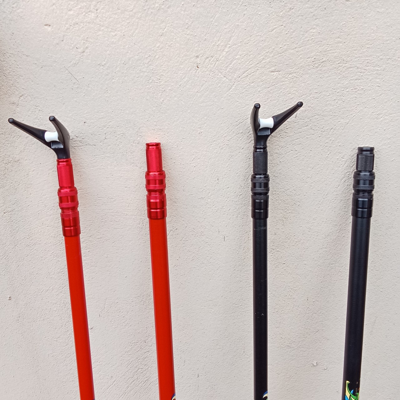 Gác Cần Và Cán Vợt Câu Đài Chất Liệu Carbon Màu Đỏ Và Đen, kích thước 2.1m, 2.4m, 2.7m