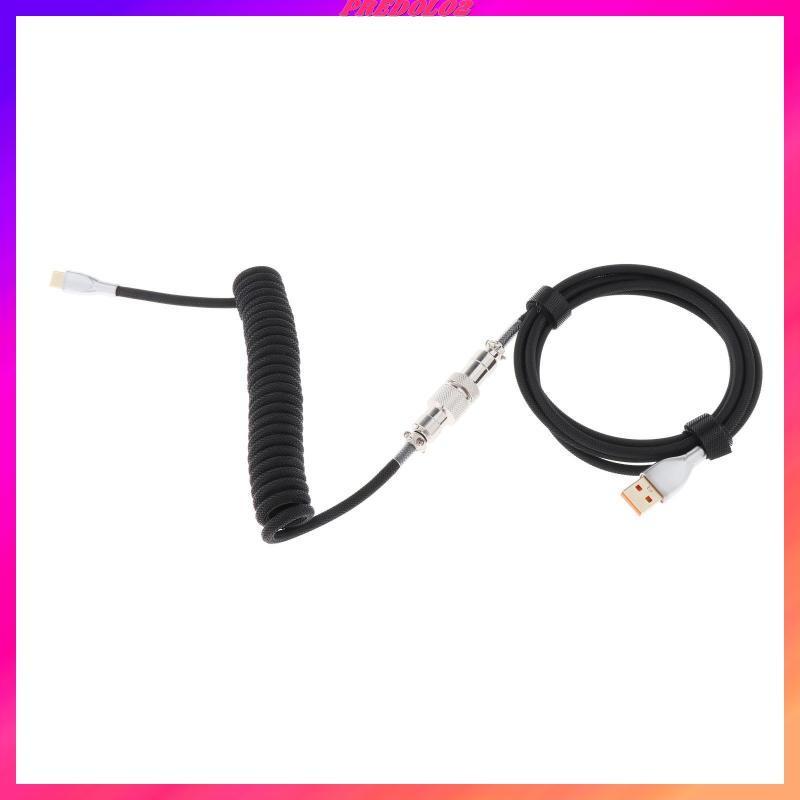 Dây Cáp Xoắn Micro USB 1.8M Dành Cho Bàn Phím Cơ Chơi Game