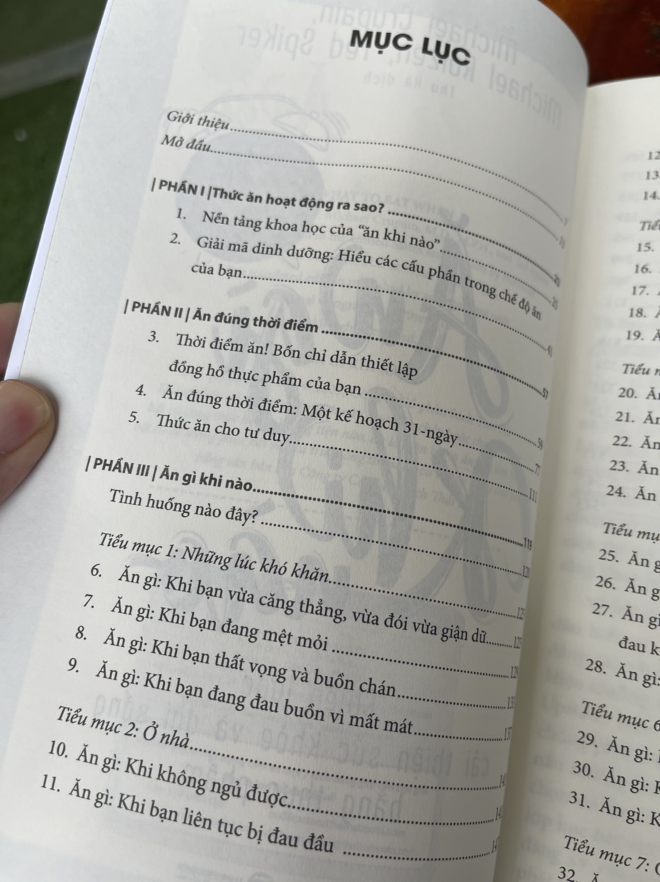 ĂN GÌ KHI NÀO – Chiến lược cải thiện sức khoẻ và đời sống bằng thực phẩm - Michael Crupain, Michael Roizen, Ted Spiker – Thu Hà dịch – Thái Hà – NXB Công Thương