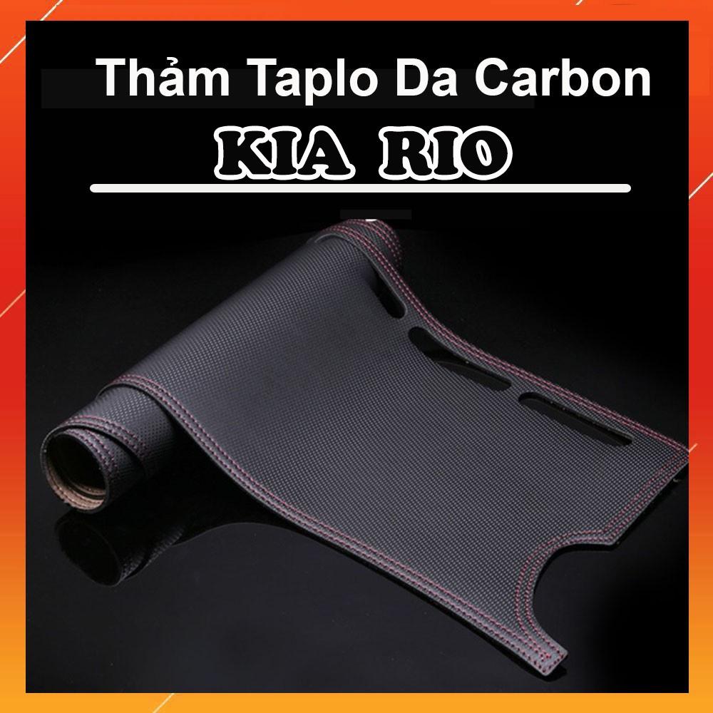Thảm Taplo Da Carbon Xe Kia RIO màu đen có chống trượt