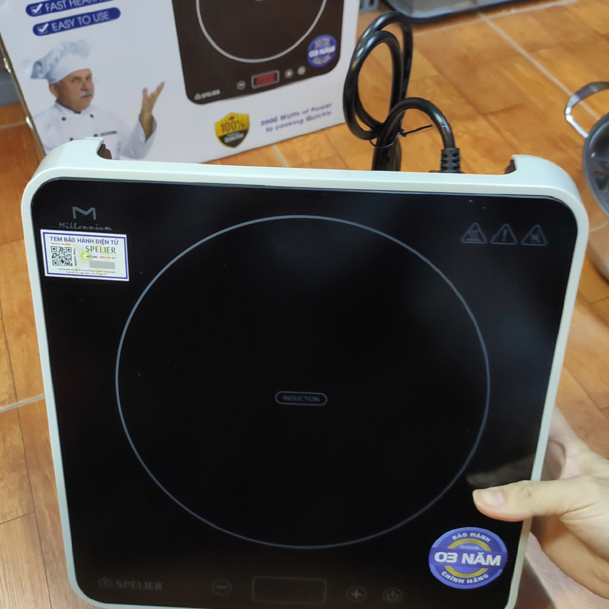 Bếp từ đơn Đức SP-09T công suất 2000W, bảo hành 3 năm - Hàng chính hãng