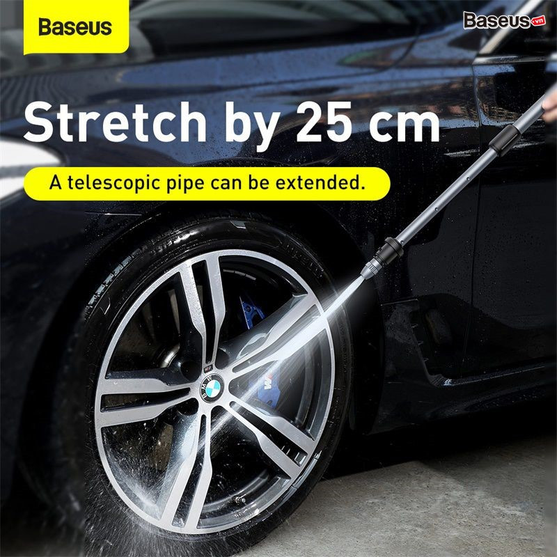 Bộ vòi xịt tăng áp rửa xe cho xe hơi Baseus Clean Guard Multifunctional Car - hàng chính hãng