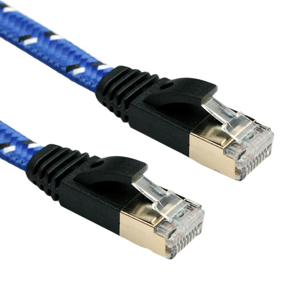 Ethernet Cable,CAT7 LAN Network Cable RJ45 High Speed Patch Cord Gold Plated Lead for Switch/Router/Modem/Patch Panel 1/1.8/3/5/8/10/15/20m