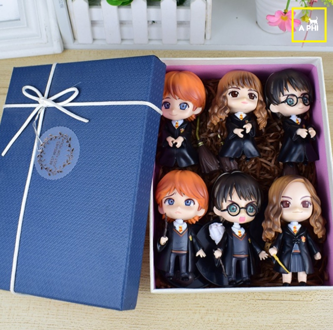 Mô hình Harry Potter, Hermione Granger, Ron 9cm