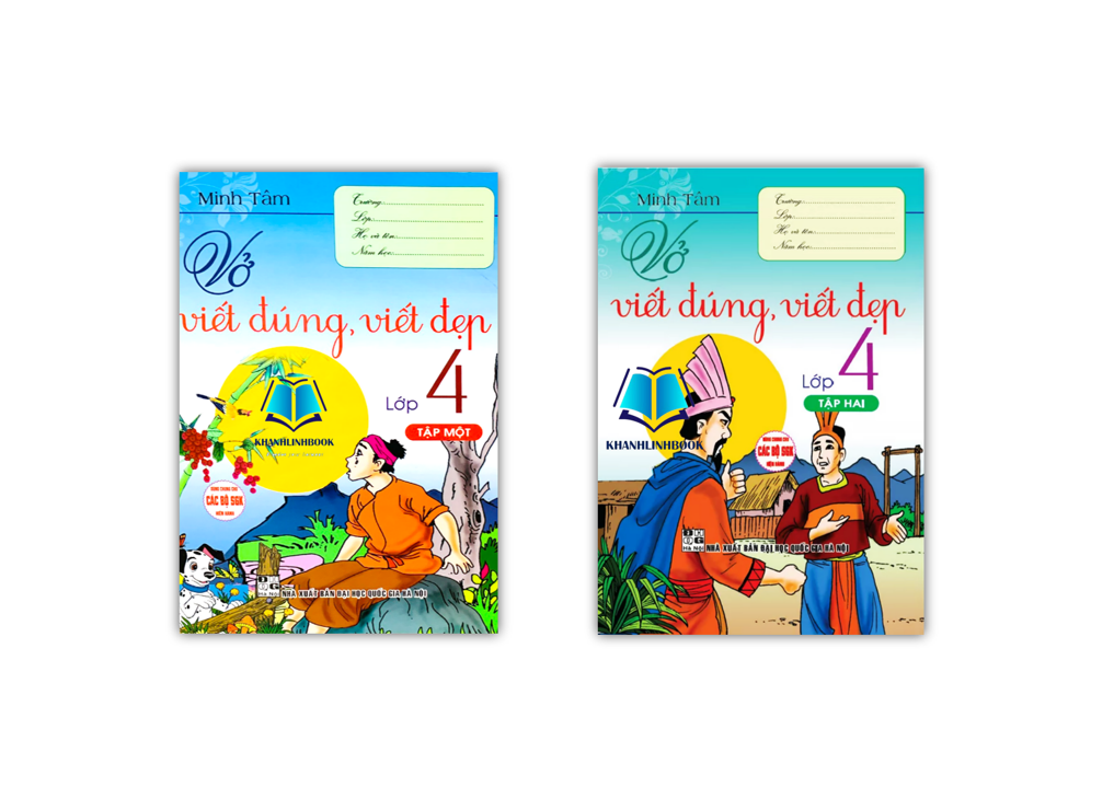 Sách - Combo Vở viết đúng, viết đẹp lớp 4  - dùng chung cho các bộ sgk hiện hành