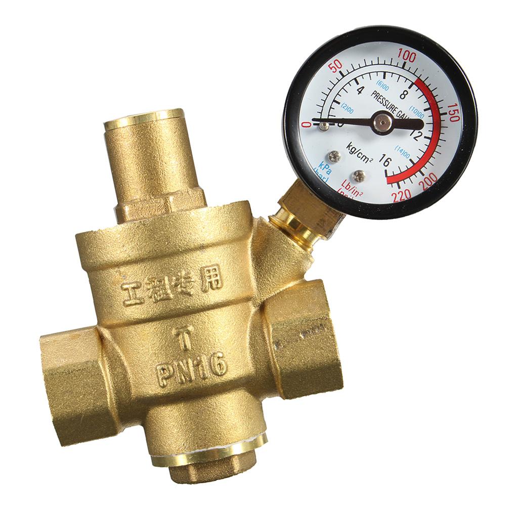 Đồng Bộ Điều Chỉnh Áp Suất Nước Với Đồng Hồ Đo PN 1.6 1/2''