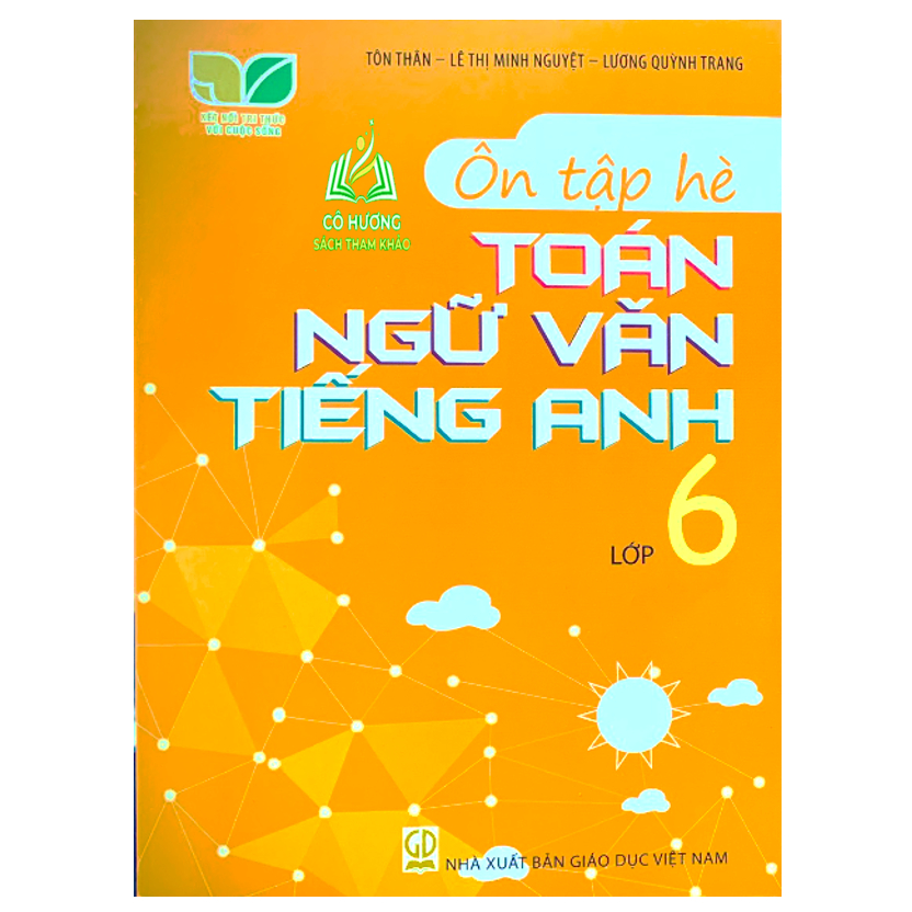 Sách - Ôn tập hè Toán - Ngữ Văn - Tiếng Anh lớp 6