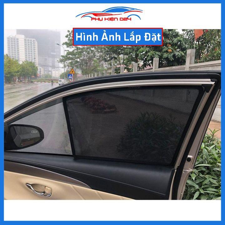 Hình ảnh Bộ 4 rèm chắn nắng nam châm Vios 2019 khung cố định chống tia UV