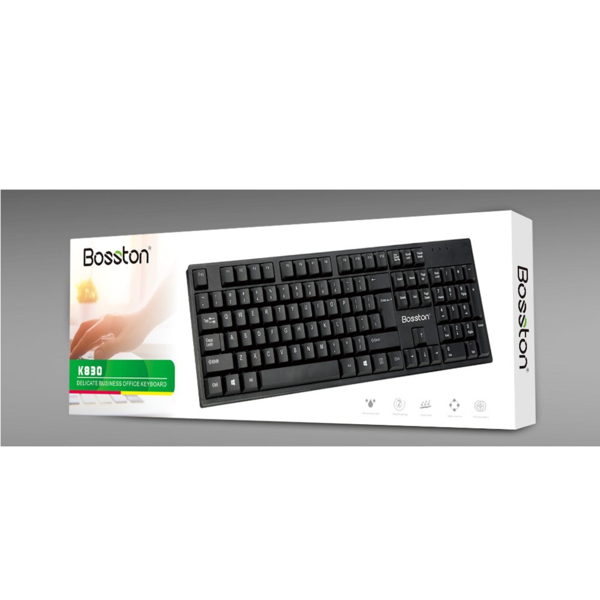Bàn phím có dây Bosston K830 - cổng USB Hàng Chính Hãng