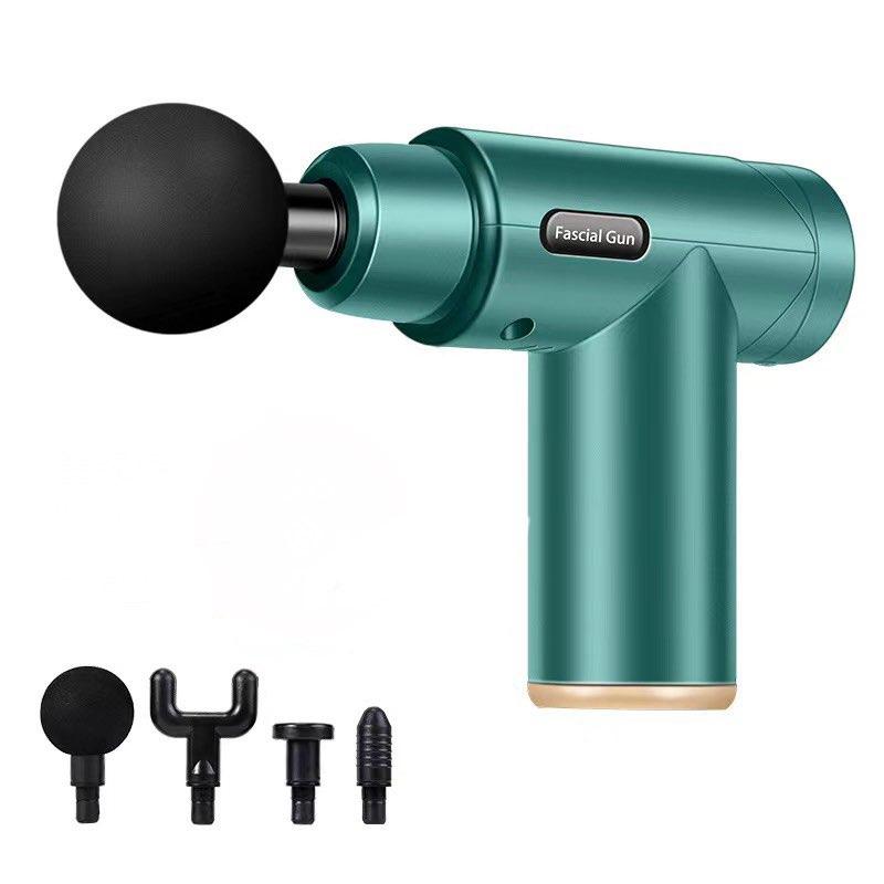 Máy Massage cầm tay 4 đầu thay với 6 chế độ đấm, hàng công ty trung ương trung quốc- Súng mát xa