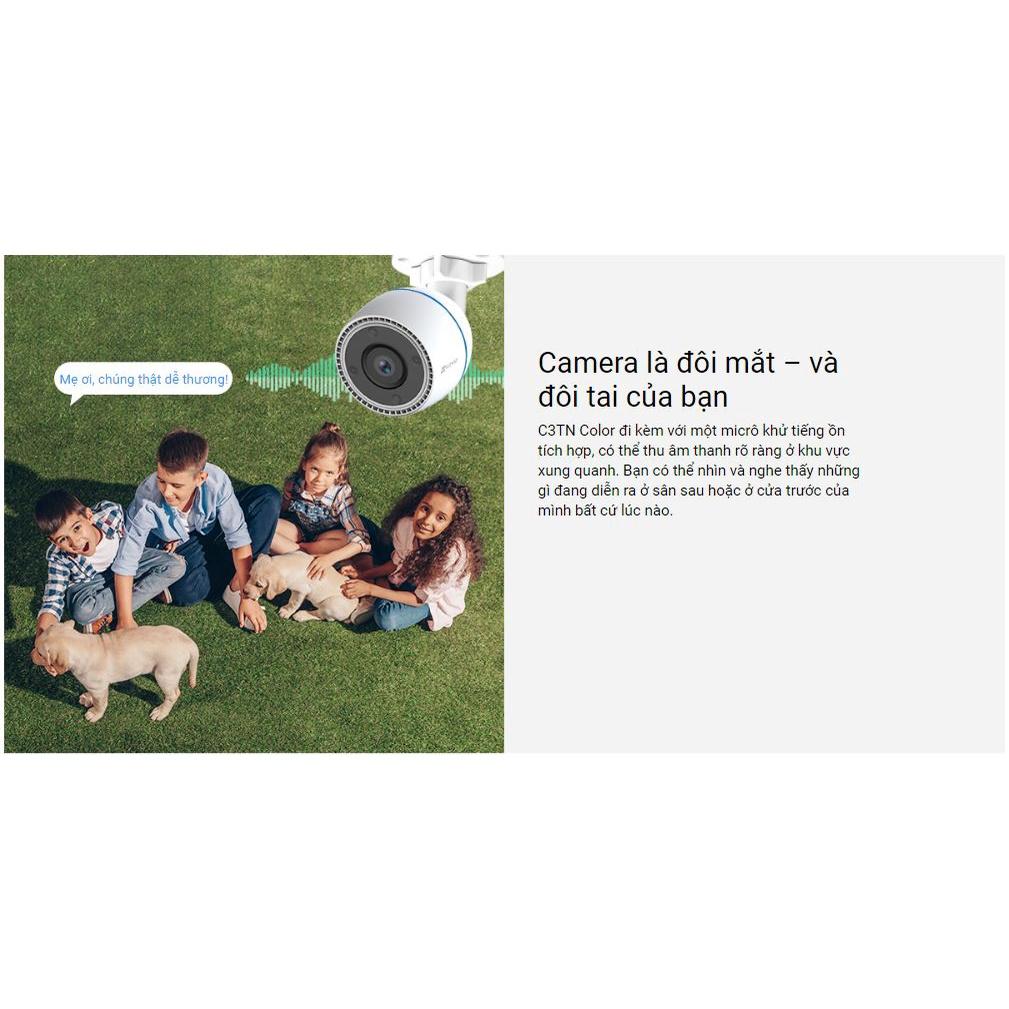 Camera Ezviz C3TN – 3M Color  Ban Đêm Có Màu Lắp Ngoài Trời,âm thanh 2 chiều - Hàng chính hãng