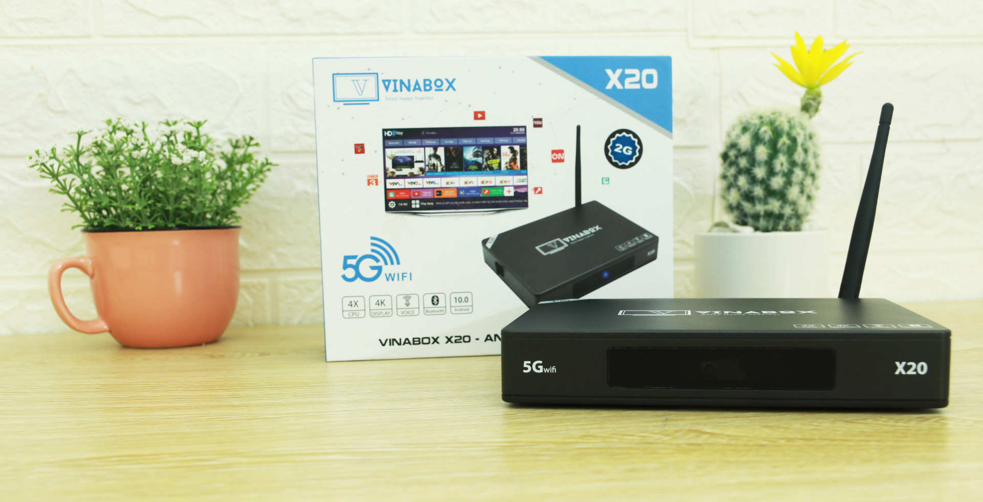 ANDROID BOX VINABOX X20 – RAM4G/32G – ANDROID 10.0 – HÀNG CHÍNH HÃNG