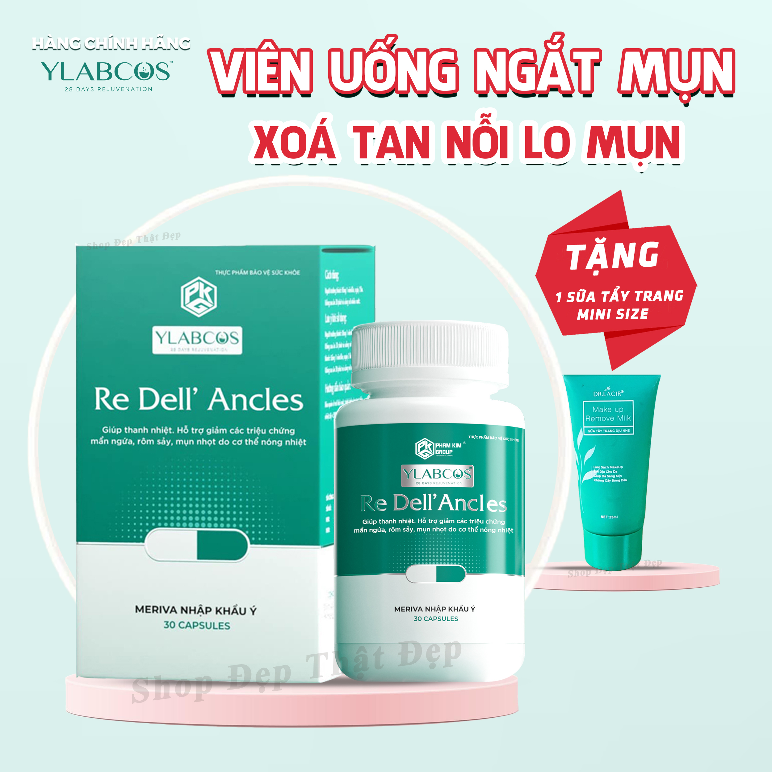 Viên Uống Ngắt Mụn DrLacir - ['ReDell'] Ancles Ylabcos Giải pháp ngắt mụn từ bên trong