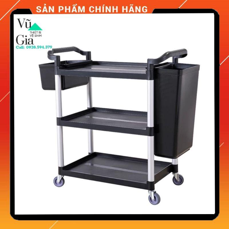 Xe đẩy thu dọn thức ăn bằng nhựa