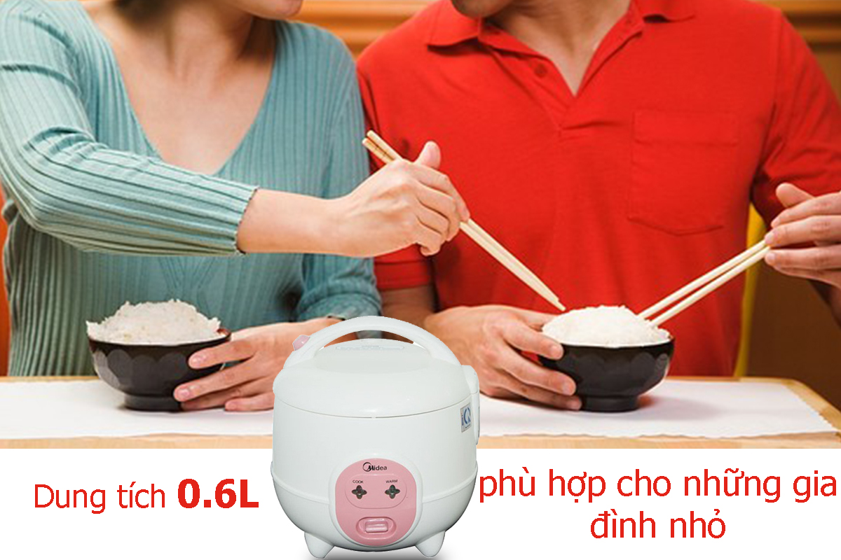 Nồi Cơm Điện Midea CM06SA (0.6 Lít) - Hàng Chính Hãng