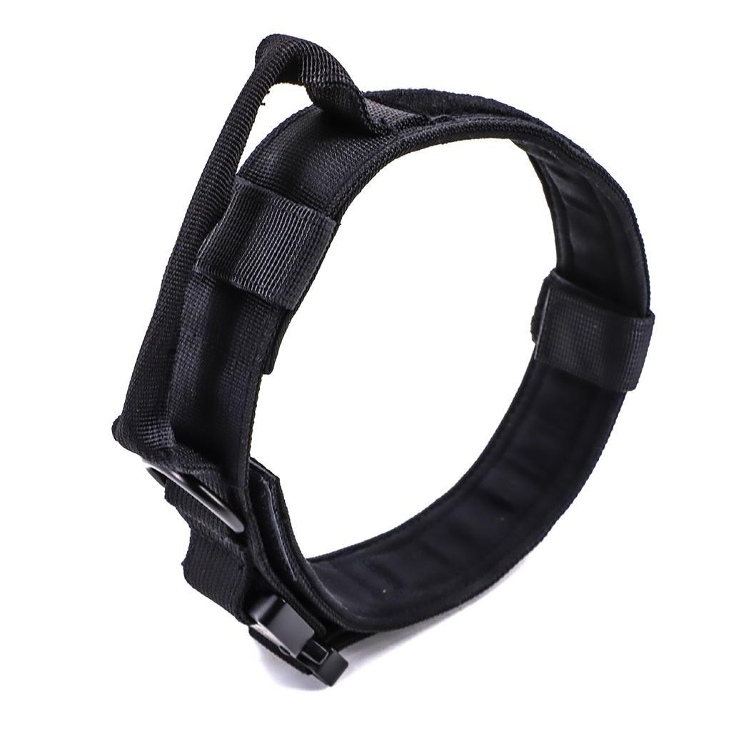 Dog Collar Classic Solid Colors with D-Ring for Medium Large Dogs Black