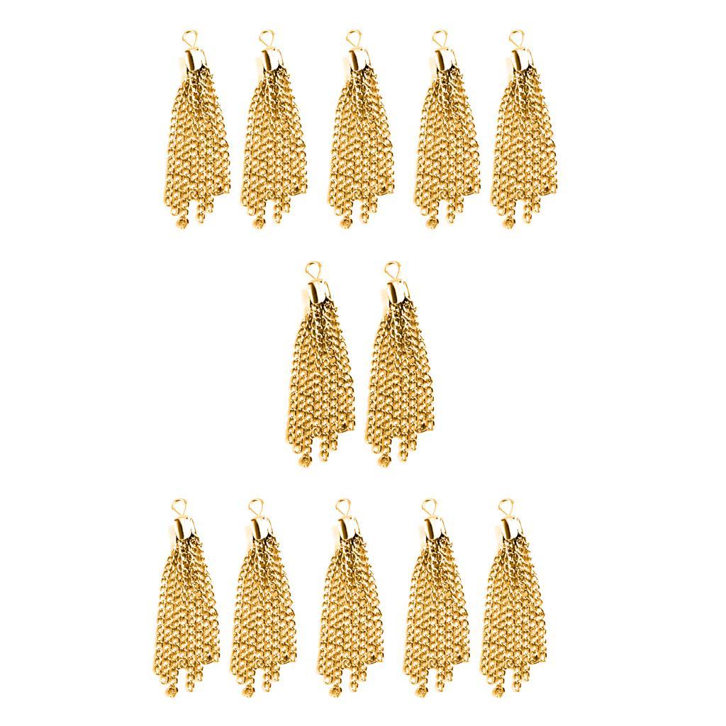 3-6pack 12pcs Tassel Charms Pendants Jewelry Making Findings Crafts DIY NEW