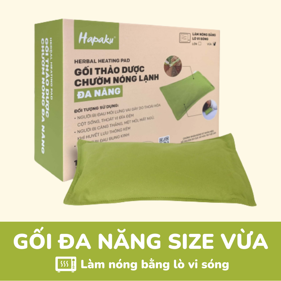 Gối Kê Gáy, Cổ Thảo Dược Hapaku - Làm Nóng Bằng Lò Vi Sóng