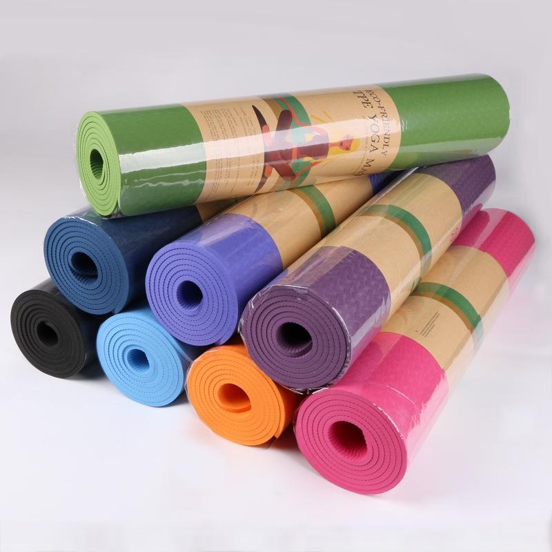 Thảm Yoga Tập Gym Định Tuyến 2 lớp 6 - 8mm Cao Cấp, Gấp Gọn, Du Lịch Tiện Lợi 88324 Đức Tài Store