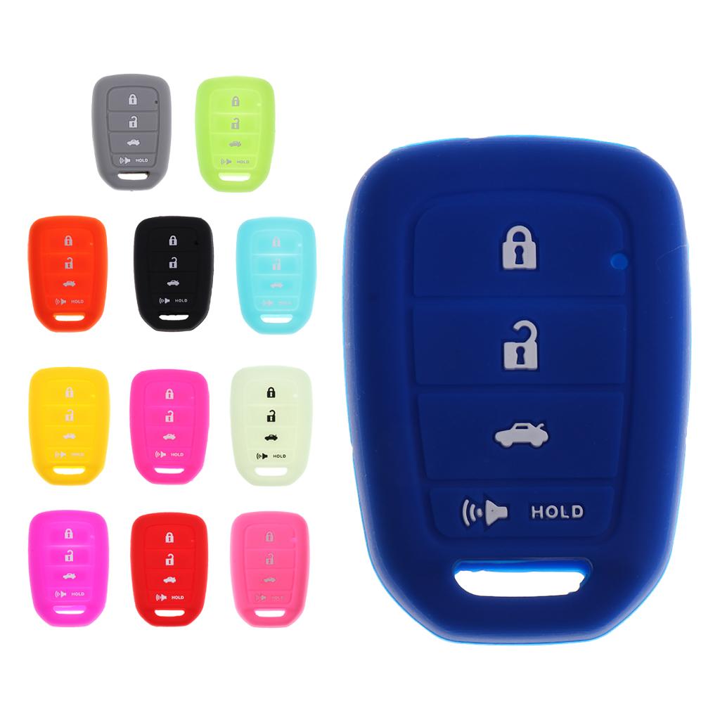 Car Key Fob Protector Silicone Case Cover 4 Buttons for