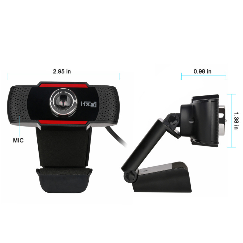 Webcam máy tính HXSJ S20 HD 640x480  Pixel USB3 2.0  Kèm Mic Cho Cuộc Gọi Video - Hàng Chính Hãng