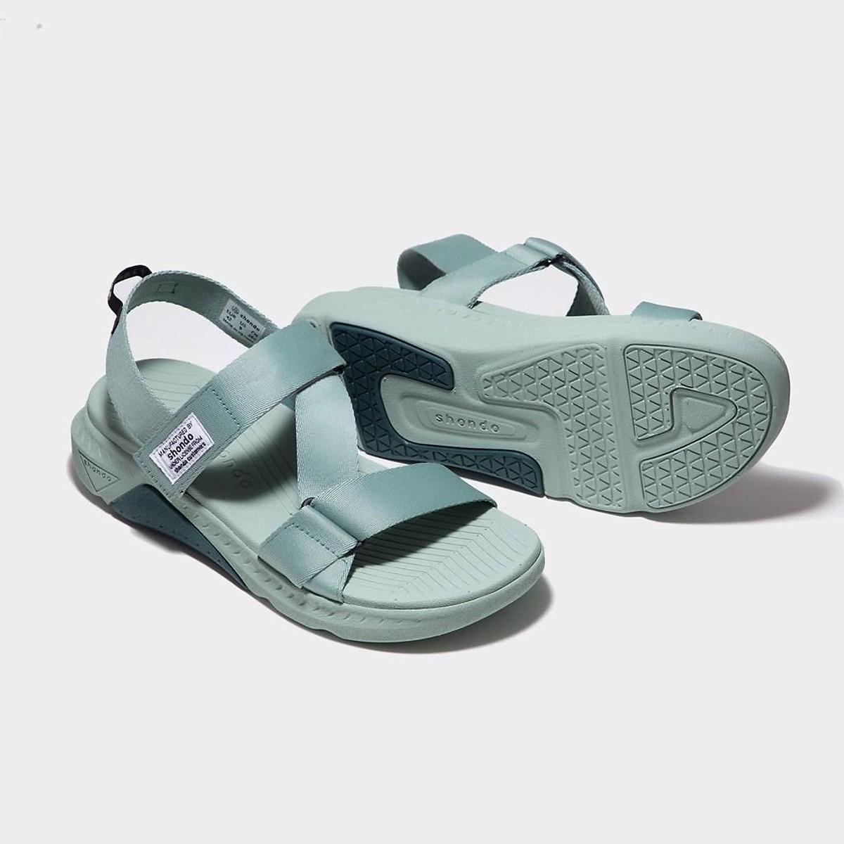 Sandals Shondo F7 Racing đế xanh ngọc phối xanh đậm quai xanh ngọc F7R3232