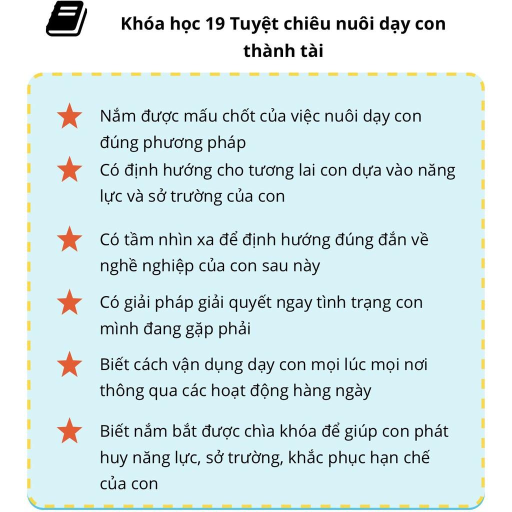 TRỌN BỘ 3 khóa học Online BÍ QUYẾT DẠY CON THÀNH TÀI CỦA NGƯỜI NHẬT [UNICA.VN