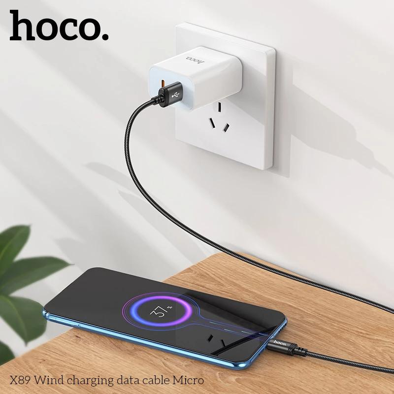 Cáp sạc nhanh Micro USB 2A bọc dù 1m Hoco X89, dây sạc hỗ trợ truyền dữ liệu hàng chính hãng Hoco Mall
