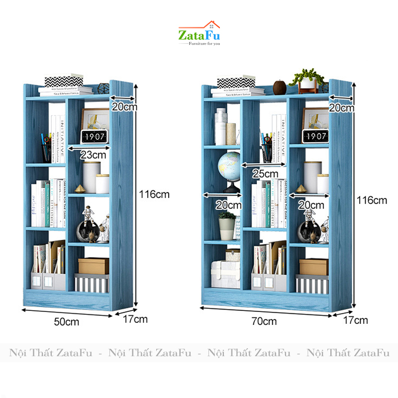 Kệ Sách Gỗ Để Sàn Nhiều Tầng KTT-17 ZataFu