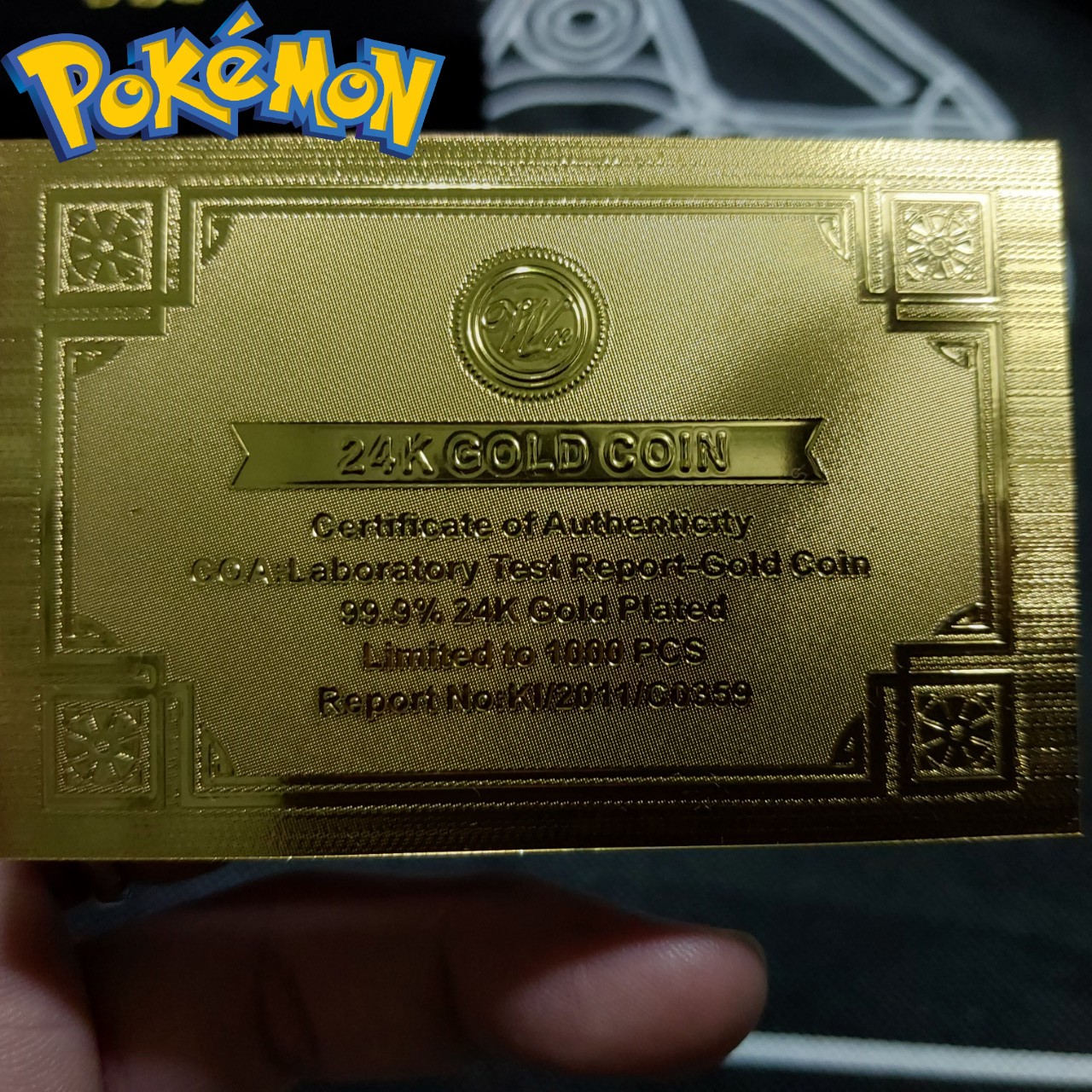 Đồng xu vàng Pokemon Entei kỹ niệm nhật bản sư tử lửa thần thoại nặng tay tặng kèm họp bảo vệ 2030 3