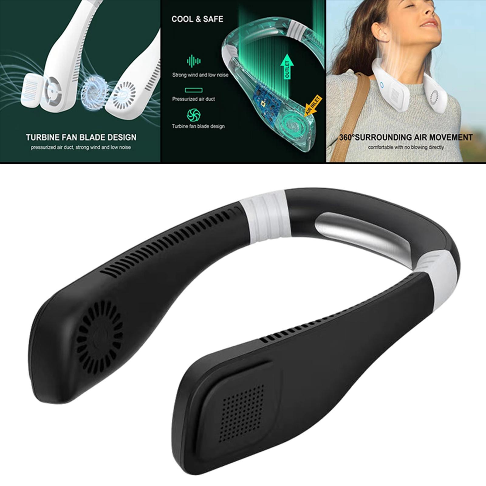 Portable Neck Fan Bladeless, Wearable Personal Cooling Fan