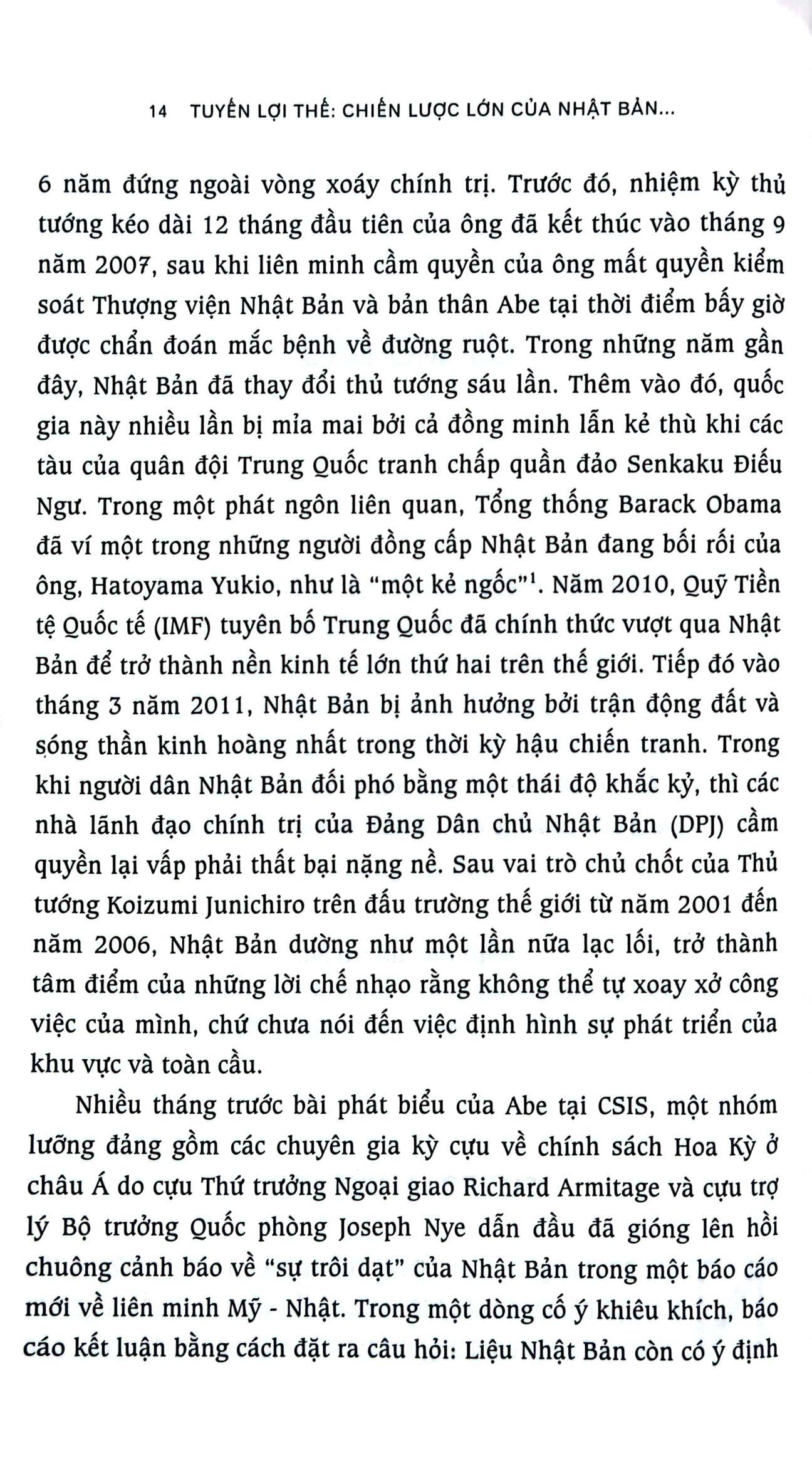 Tuyến Lợi Thế - Chiến Lược Lớn Của Nhật Bản Trong Kỷ Nguyên Abe Shinzo