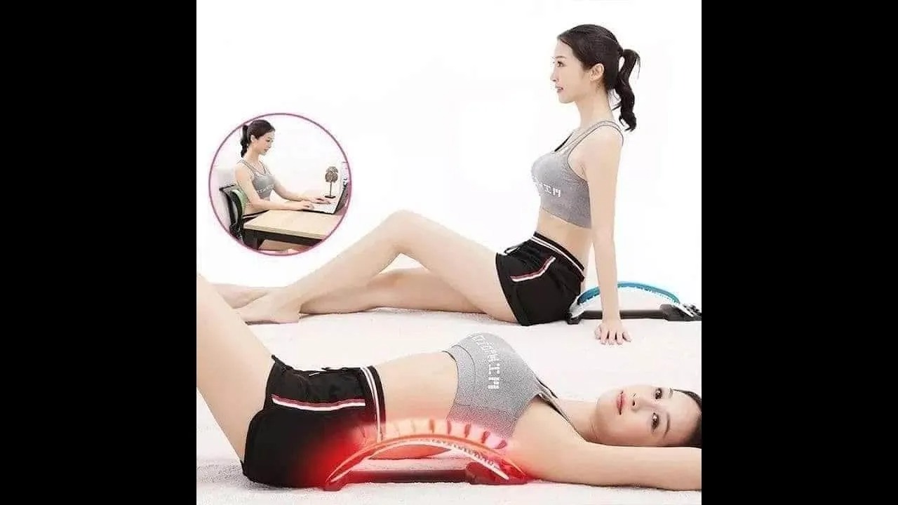 Khung Định Hình, Nắn Chỉnh, Kéo Dãn Và Massage Cột Sống Lưng, Điều Trị Thoát Vị Đĩa Đệm, Đau Lưng, Vai Gáy, Dụng Cụ Hỗ Trợ Tập Lưng Với 96 Điểm Châm Cứu, 10 Điểm Từ Lớn, Miếng Đệm Silicon