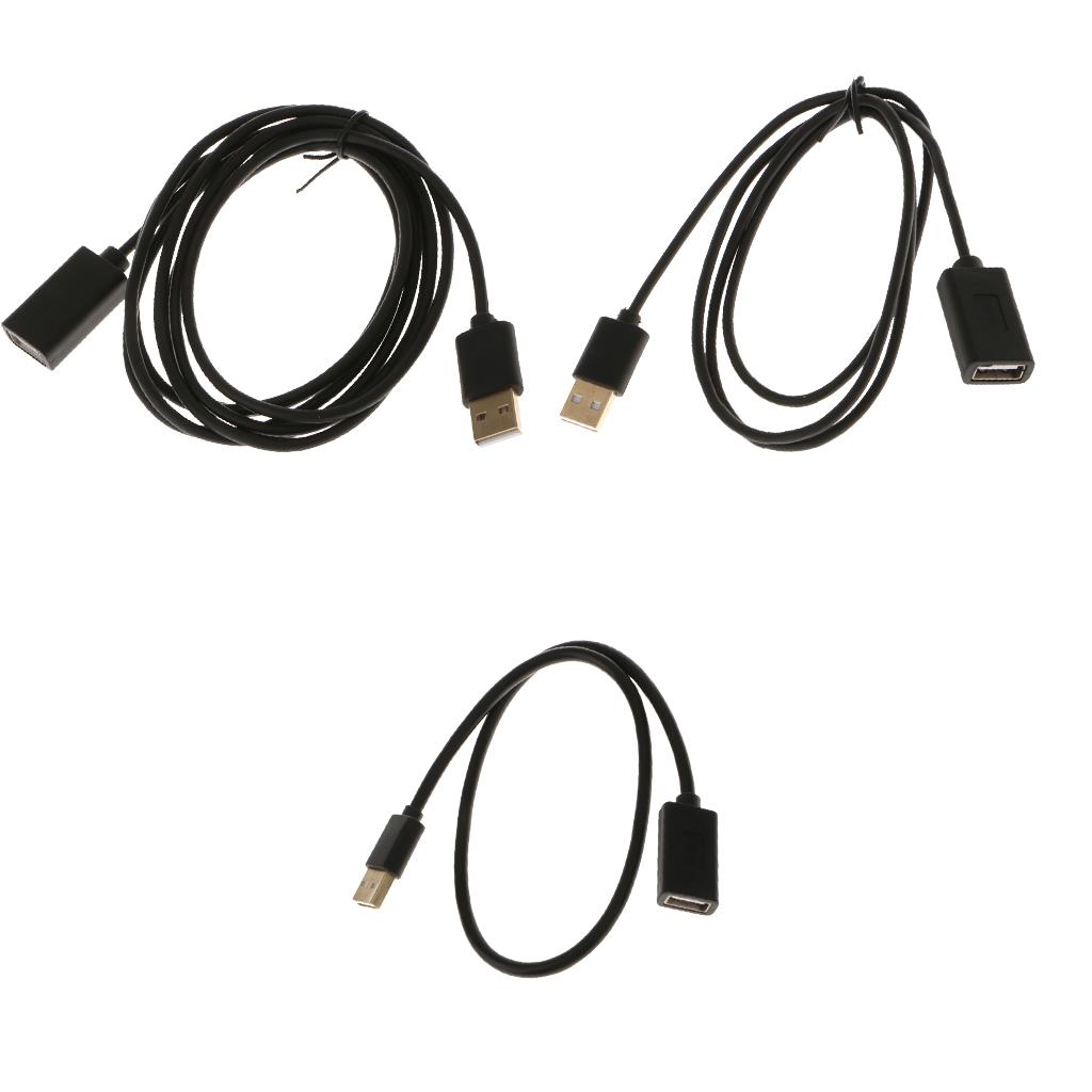 0.5m/1m/2m USB2.0 Type A Male to A Female Extension Cord for USB Flash Drive