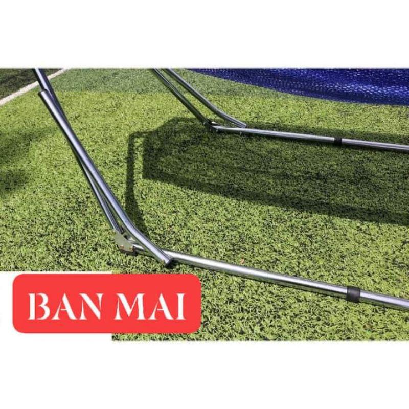 Võng Xếp Chính Hãng BAN MAI Si INOX (kèm lưới cán thép tốt)