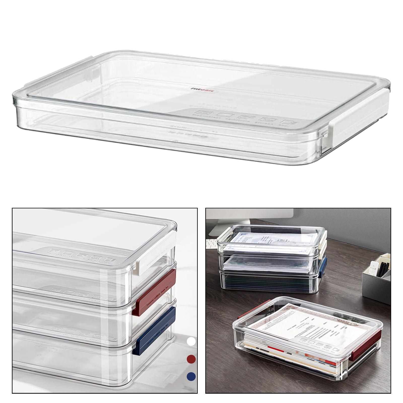 File Storage Box, File Document Storage Organizer, Letter files Storage Box, for Commercial Home Bushiness