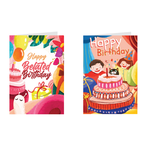 Thiệp sinh nhật Birthday - Combo 2c thiệp Greenwood (479)