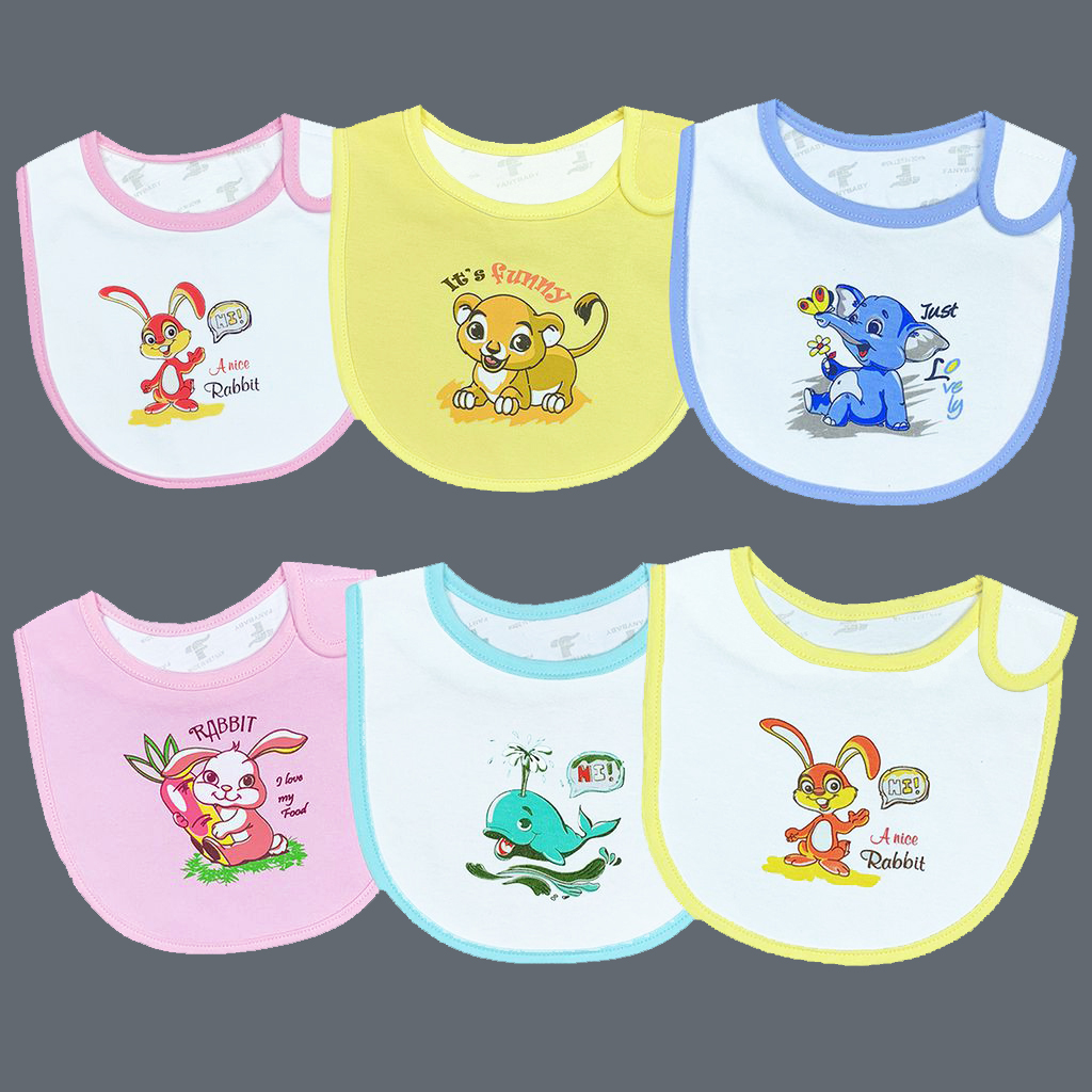 SET 2 YẾM DÁN COTTON ĂN DẶM CHO BÉ - GIAO MÀU NGẪU NHIÊN