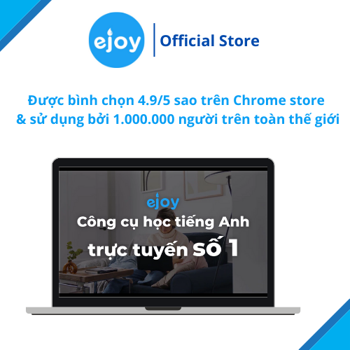 Gói học Tiếng Anh eJOY 12 tháng - truy cập không giới hạn các sản phẩm của eJOY để học tiếng Anh