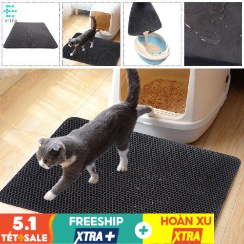 Tấm Lót Chuồng 80cm x 60cm Cao Su Cao Cấp Dễ Vệ Sinh Cho Chó Mèo Dog &amp; Cat Đủ Kích Thước