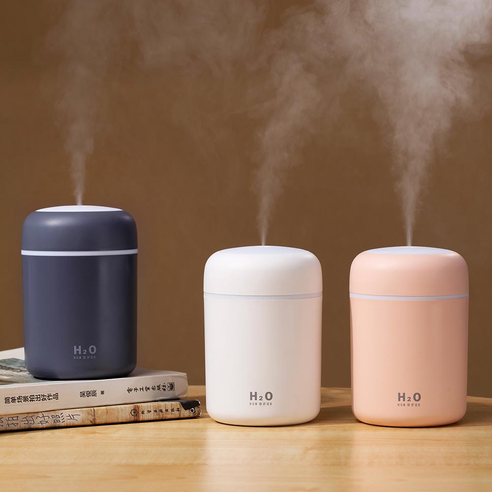 Di Động 300Ml Máy Phun Sương Tạo Độ Ẩm USB Siêu Âm Làm Lóa Mắt Cúp Bóng Đá Thơm Khuếch Tán Tinh Dầu Mát Máy Phun Sương Tạo Ẩm Không Khí Máy Lọc Lãng Mạn Ánh Sáng
