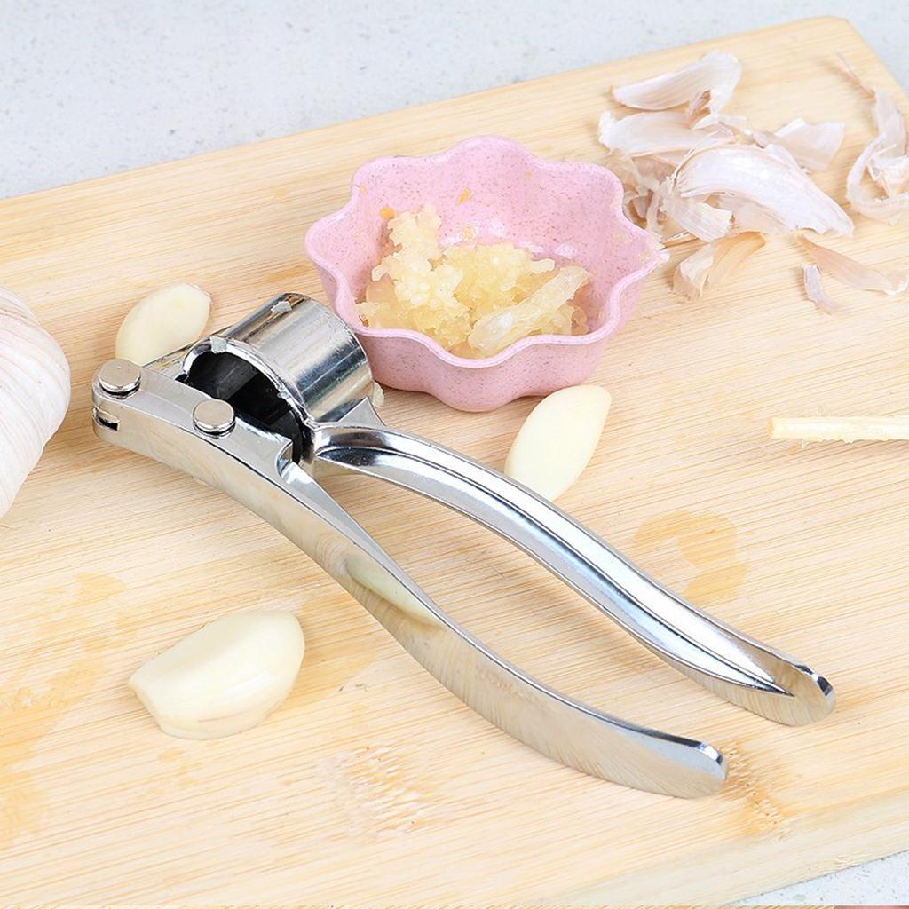 Professional Garlic Press Stainless Steel Crusher Slicer Squeezer Tools