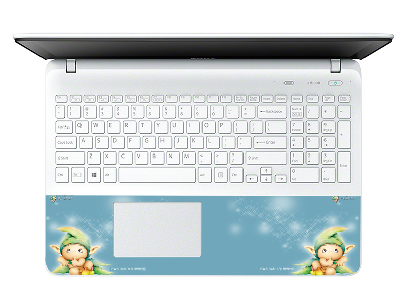 Mẫu Dán Decal Laptop Hoạt Hình Laptop LTHH-180 cỡ 13 inch