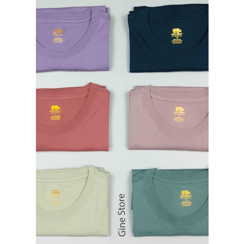 Áo phông nữ form rộng cá tính GINE, 100% Cotton Organic nhiều màu - Bộ màu số 5
