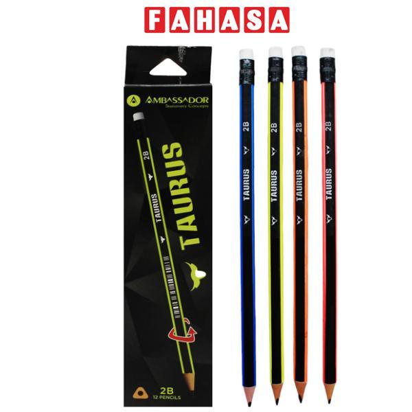 Hộp 12 Bút Chì Đen 2B - Ambassador