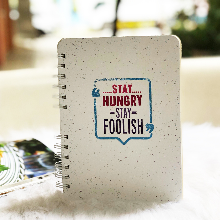 Sổ Notebook Bìa Cứng - Stay Hungry Stay Foolish