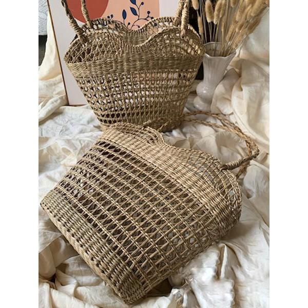 Túi cói đan đi biển thời trang thích hợp du lịch dạo phố chụp ảnh