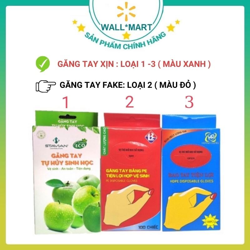 100c Găng tay tự hủy sinh học green eco 100gr WALLMART WM49