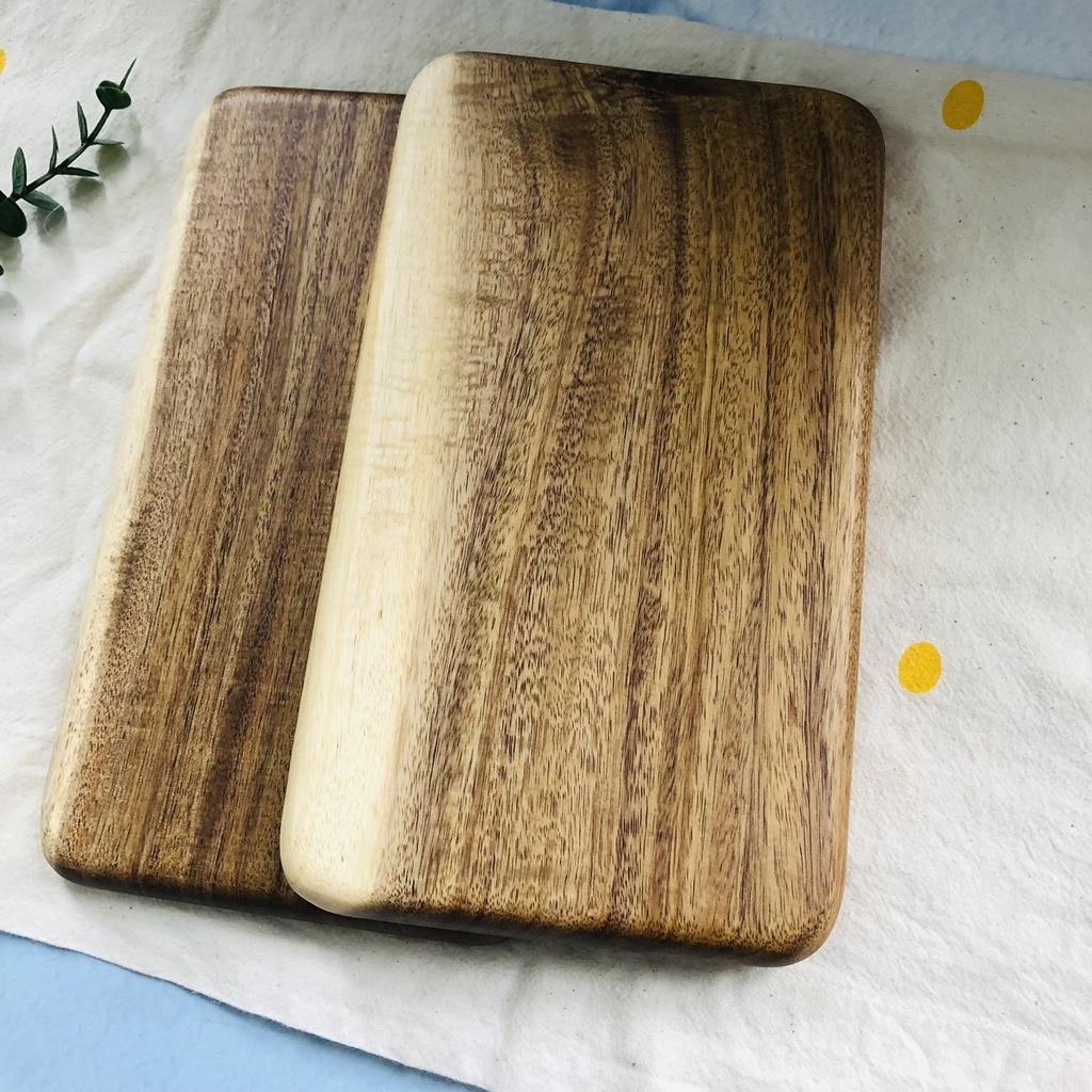 Khay/Đĩa Keo Vuông Tự Nhiên 25x15, Khay Gỗ Tự Nhiên, Đựng Thực Phẩm, Chụp Ảnh Trang Trí